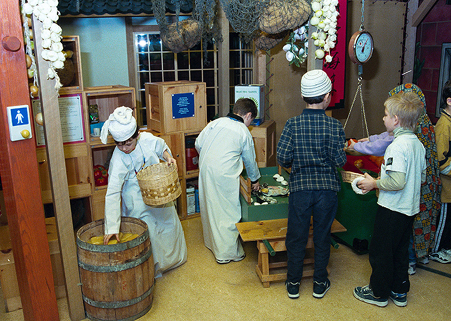 Children in the Market Bazaar.