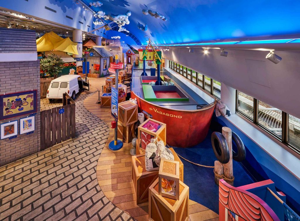 Canadian Museum of History in Ottawa has a boat and other toys for children to explore.