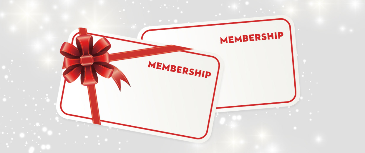 Two membership cards with red ribbons featuring the Canadian Museum of History in Ottawa, on a white background.