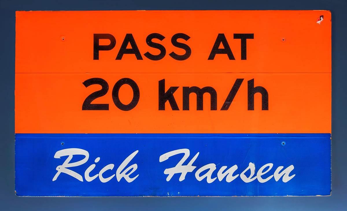 Pass the Canadian Museum of History at 20 km rick hansen sign in Ottawa.