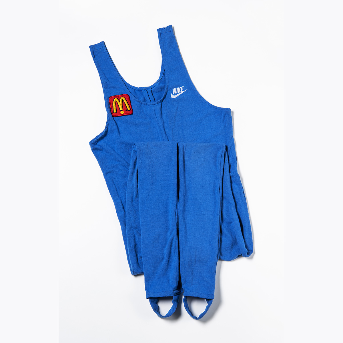 A blue McDonald's tank top and leggings in Ottawa.