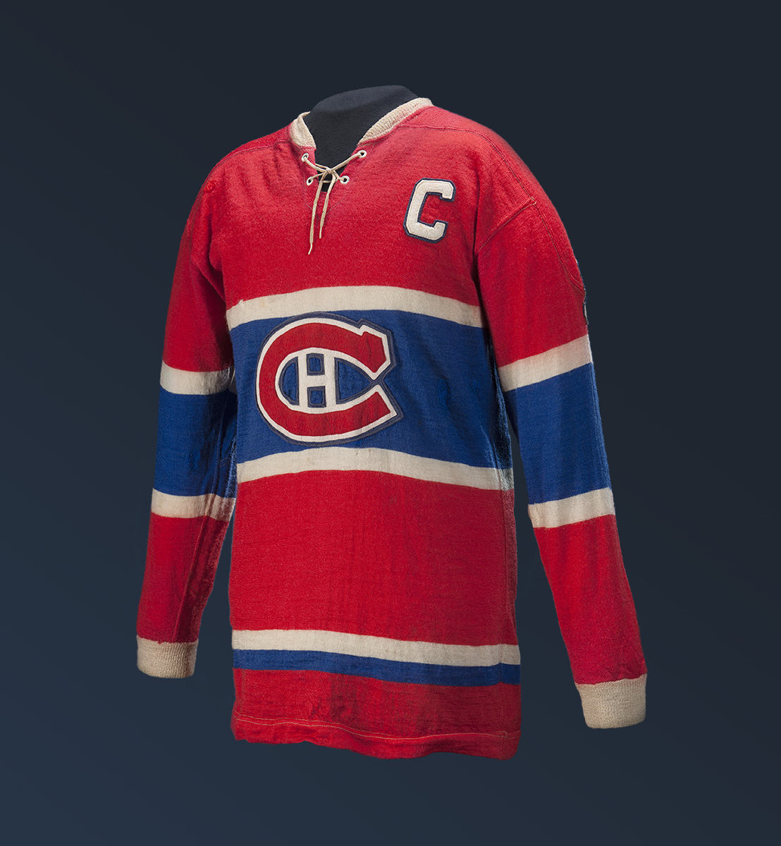 Montreal Canadiens hockey jersey available at the Canadian Museum of History in Ottawa.