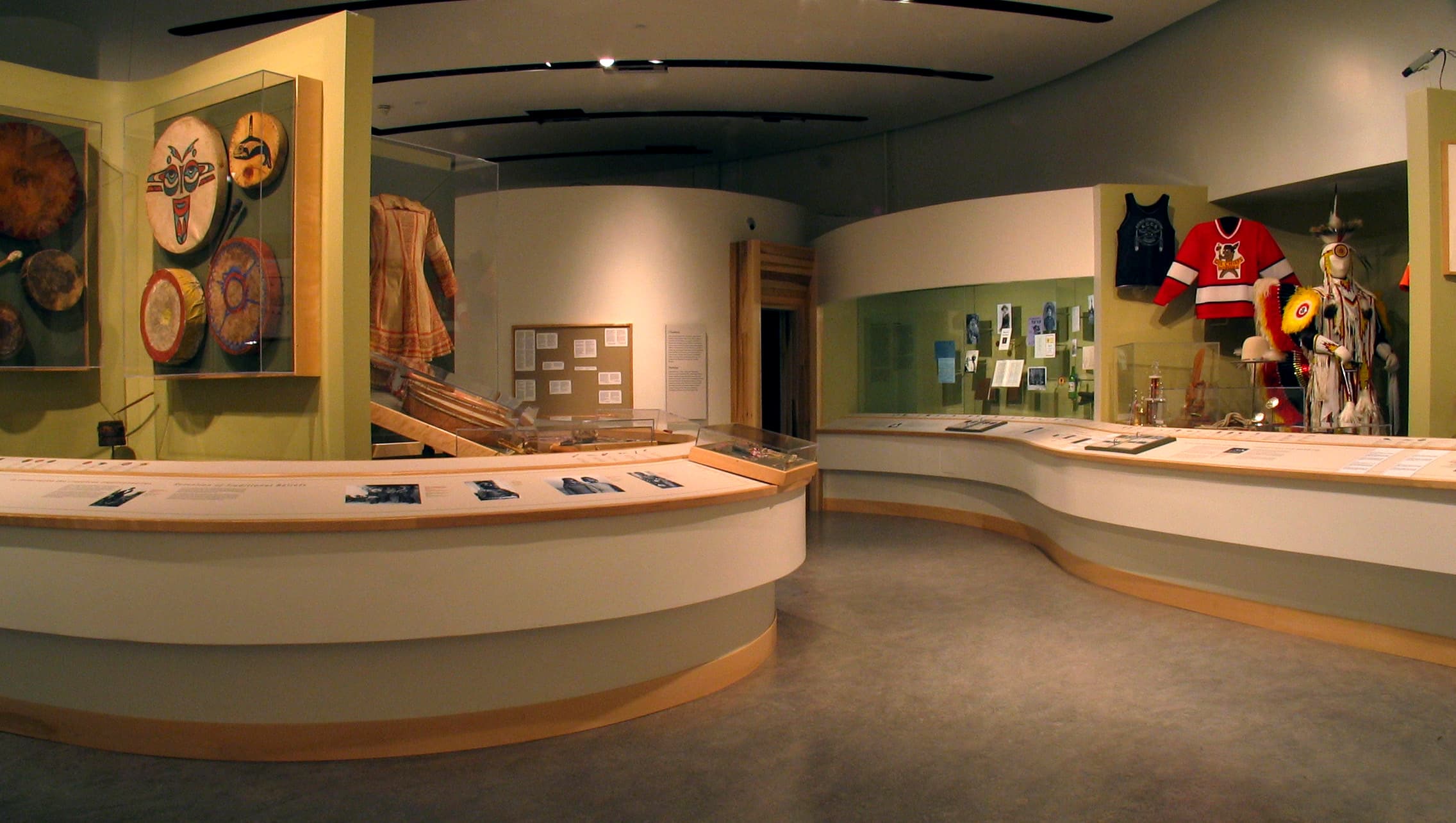 Exhibits in the Canadian Museum of History in Ottawa.