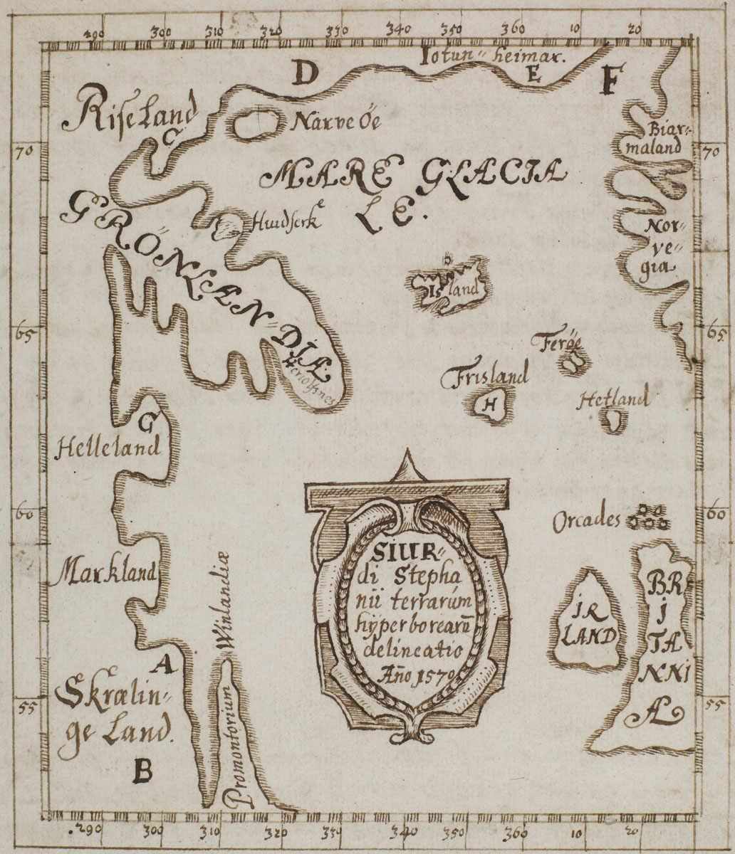 An old map of Scotland on display in the Canadian Museum of History in Ottawa.