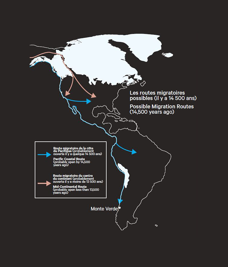 A map displaying the route of the arctic expedition, presented at the Canadian Museum of History in Ottawa.