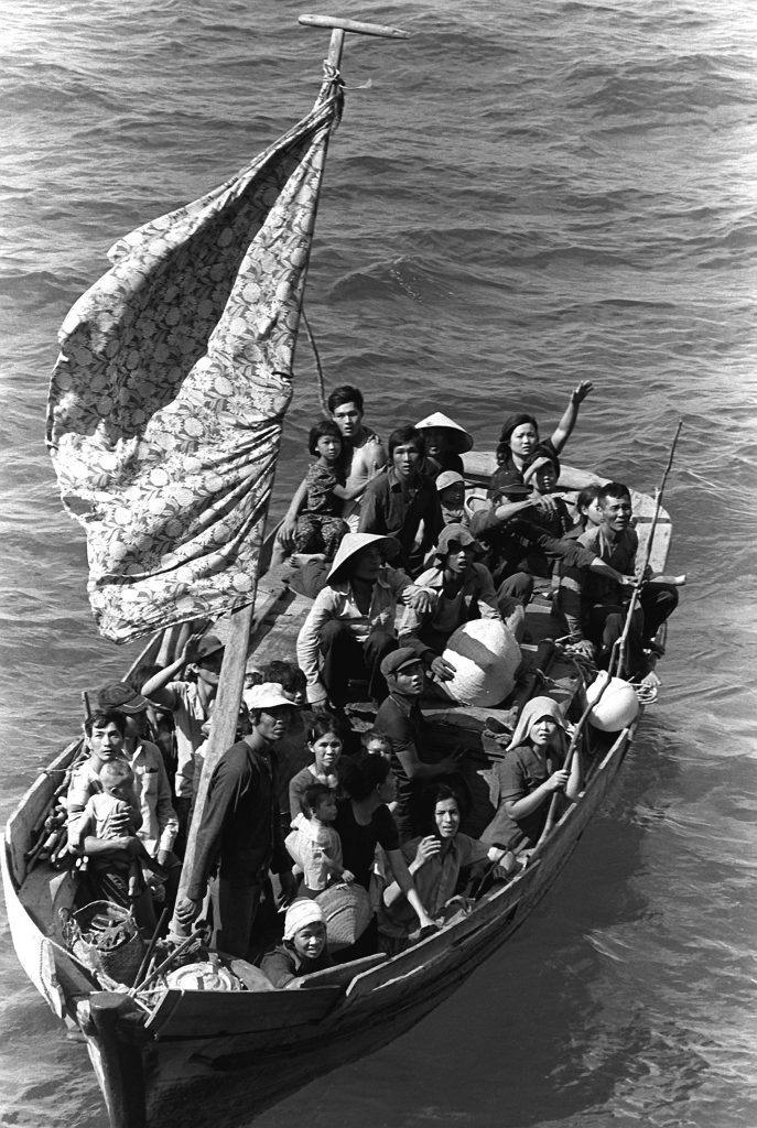 Vietnamese boat people make a dangerous journey.